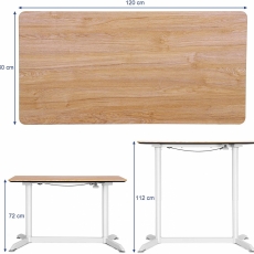 Kancelársky stôl Yan, 120 cm - 6