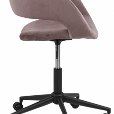 Kanelářská židle Grace, tkanina, růžová - 5