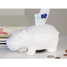 Kasička keramická Hippo, 19 cm