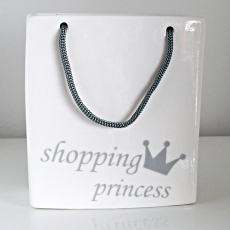 Kasička porcelánová Shopping princess, 14 cm - 1