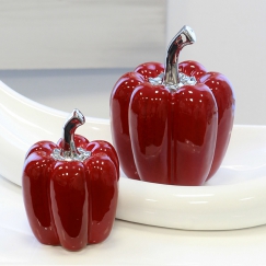 Keramická dekorace Paprika, 17 cm