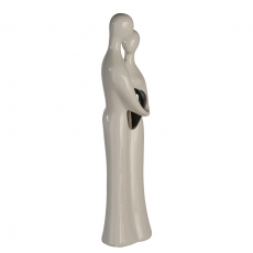 Keramická figurka Paar, 70 cm, bílá / stříbrná - 4