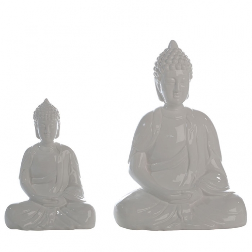 Keramická soška Buddha Spirit, 53 cm, bílá - 1