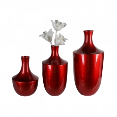 Keramická váza Amprion, 30 cm, červená - 1
