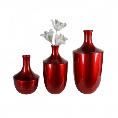 Keramická váza Amprion, 40 cm, červená - 1