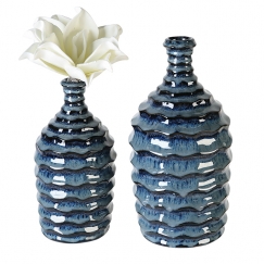 Keramická váza Foggia, 21 cm, modrá