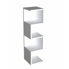 Knihovna Alin, 95 cm, bílá