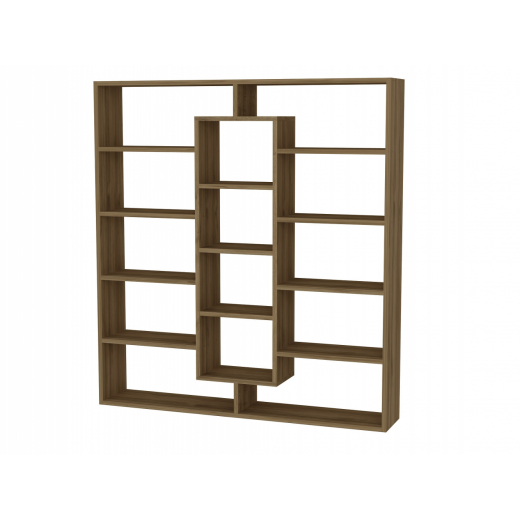 Knihovna Ample, 136 cm, ořech - 1