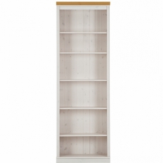 Knihovna Anat, 219 cm, bílá / borovice - 3