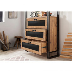 Knihovna Arcas, 180 cm, ořech - 4