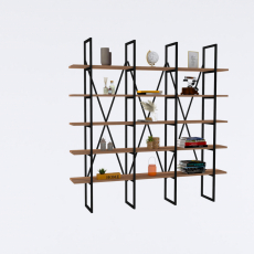 Knihovna Beylerbeyi, 160 cm, černá - 2