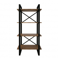 Knihovna Desta, 150 cm, ořech / černá - 3