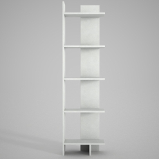 Knihovna Perla, 170 cm, bílá - 4