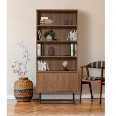 Knihovna Rea, 182 cm, černá - 2