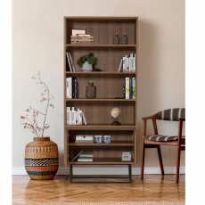 Knihovna Rea, 182 cm, černá - 3