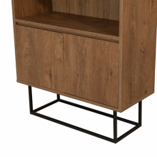 Knihovna Rea, 182 cm, černá - 6