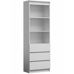 Knihovna Riser, 180 cm, bílá