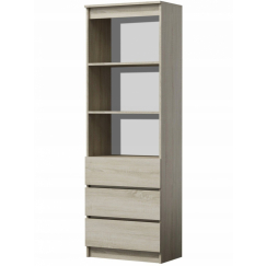 Knihovna Riser, 180 cm, dub sonoma