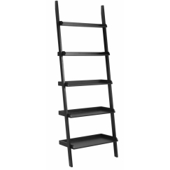 Knihovna Wall, 189 cm, černá