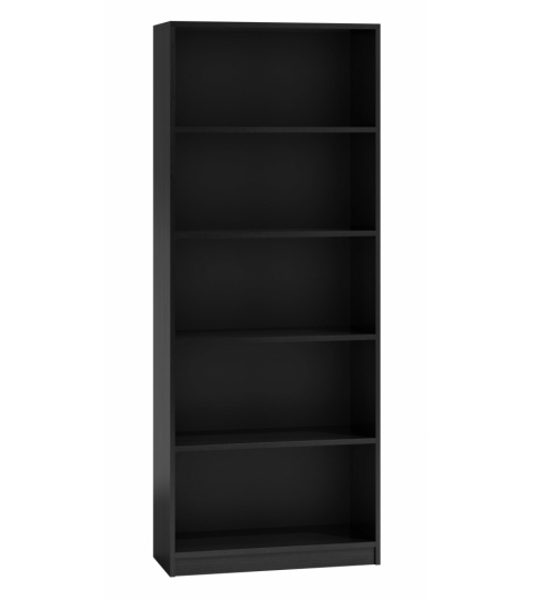 Knižnica Loka II, 182 cm, čierna