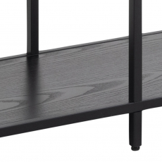 Knižnica Seaford, 185 cm, čierna  - 7