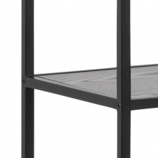 Knižnica Seaford, 185 cm, čierna  - 8