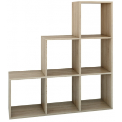 Knižnica Step, 115 cm, dub sonoma