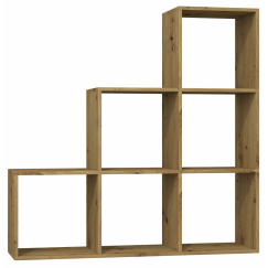 Knižnica Step, 115 cm, dub 