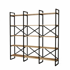 Knižnica Venge, 175 cm, čierna - 1