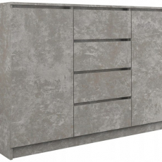 Komoda Dade, 97 cm, tmavý beton - 1