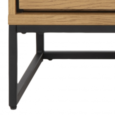 Komoda Dalarna, 150 cm, dub / černá - 6