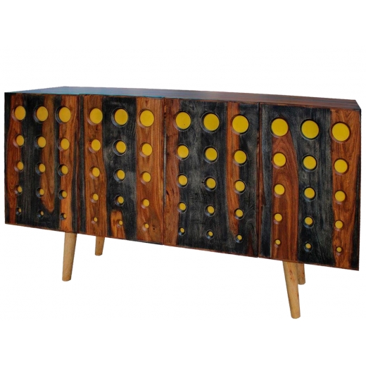 Komoda Dalen, 177 cm, tmavohnedá - 1