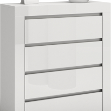 Komoda Deko D, 102 cm, bílá lesk - 1