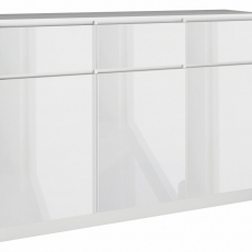 Komoda Eden, 120 cm, bílá lesk - 1