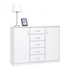 Komoda Haven, 85x109 cm, biela