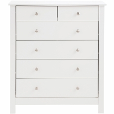 Komoda July, 92 cm, biela - 4