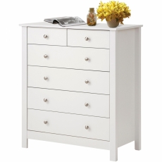 Komoda July, 92 cm, biela - 6