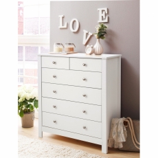 Komoda July, 92 cm, bílá - 2