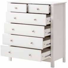 Komoda July, 92 cm, bílá - 5