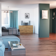 Komoda Karo, 138 cm, dub - 4