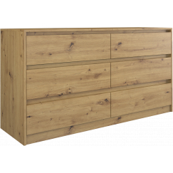 Komoda Karo, 138 cm, dub