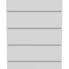 Komoda Malwa, 132 cm, bílá matná - 2