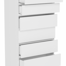 Komoda Malwa, 132 cm, bílá matná - 4
