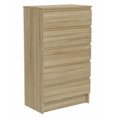 Komoda Malwa I, 120 cm, dub sonoma