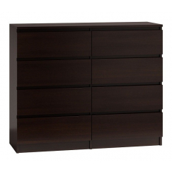 Komoda Malwa II, 120 cm, tmavě hnědá