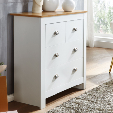 Komoda Miranda II, 81 cm, bílá - 2