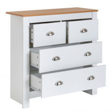 Komoda Miranda II, 81 cm, bílá - 8