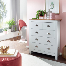 Komoda Miranda II, 95 cm, bílá - 3