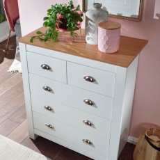 Komoda Miranda II, 95 cm, bílá - 5