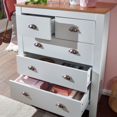 Komoda Miranda II, 95 cm, bílá - 6